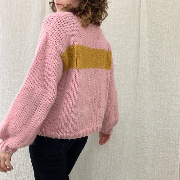 molina del rey hand knitted wool + alpaca sweater - Picture 1 of 4